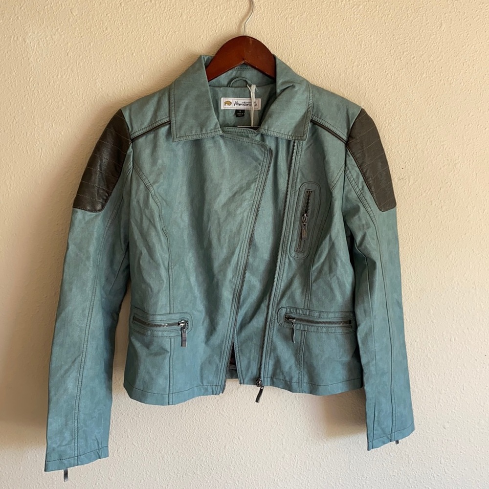 Faux leather jacket